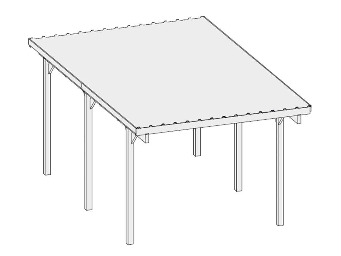 Přístřešek na auto Karibu Carport ECO A