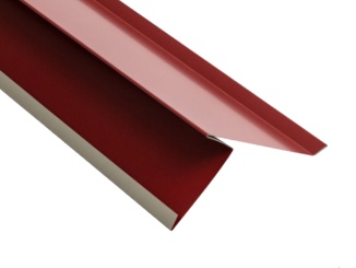 Příslušenství pro Vrchní lemování štítu Covernit Classic 2000 mm, RAL 3011 | tmavě červená