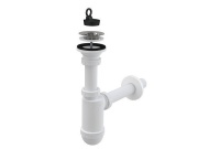 Alcadrain Umyvadlový sifon A411 s výpustí 63 mm, odpad 32 mm,  A411