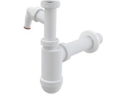 Alcadrain Umyvadlový sifon A43P bez výpusti G 5/4", odpad 40 mm, s přípojkou,  A43P