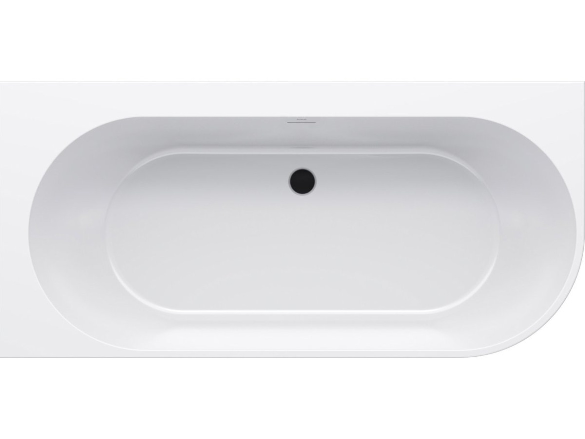 Ravak Vaňa Freedom Corner 170x80 L, voľne stojaca, biela, krytka odtoku biela/čierna/chróm