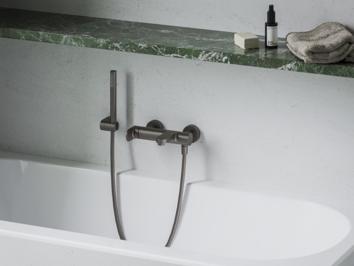 Ravak EL 022.10WV Vaňová nástenná batéria bez sprchového setu, White Velvet