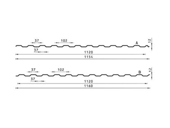 Trapézový plech Budmat TRB-12