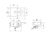 Kuchyňské dřezy Helika Tesa 800.15E