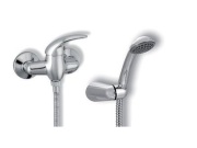 Novaservis Sprchová baterie Metalia 55 100 mm, chrom, nástěnná, s příslušenstvím,  55064,0