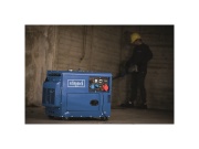 Dieselová elektrocentrála 5 000 W s regulací AVR Scheppach SG 5200 D
