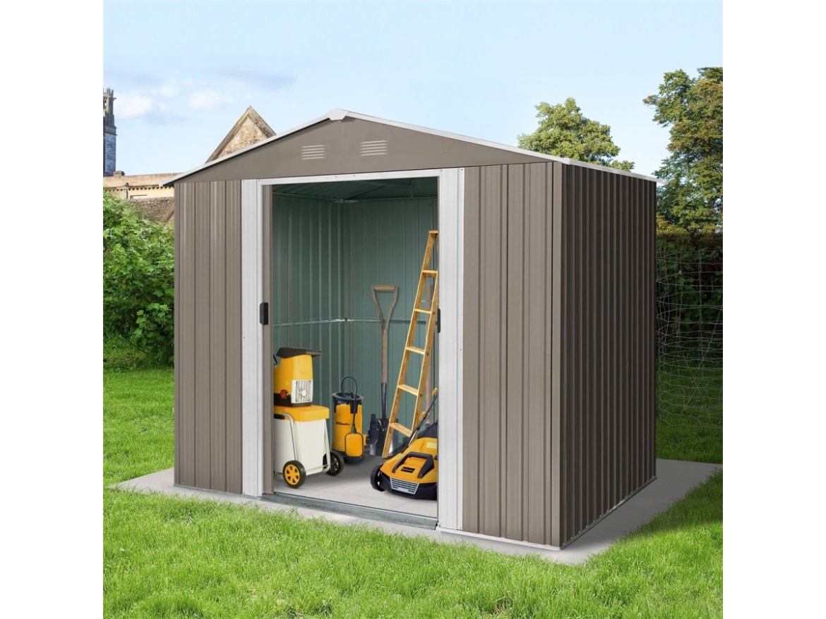 Lemezből készült kerti ház Riwall PRO RMSA 6x8 Brown