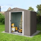 Plechový zahradní domek Riwall PRO RMSA 6x8 Brown