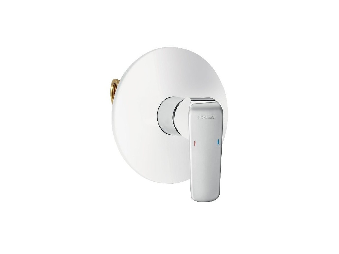 Novaservis Sprchová baterie Nobless Tina, bílá/chrom, podomítková, bez příslušenství,  38050,1