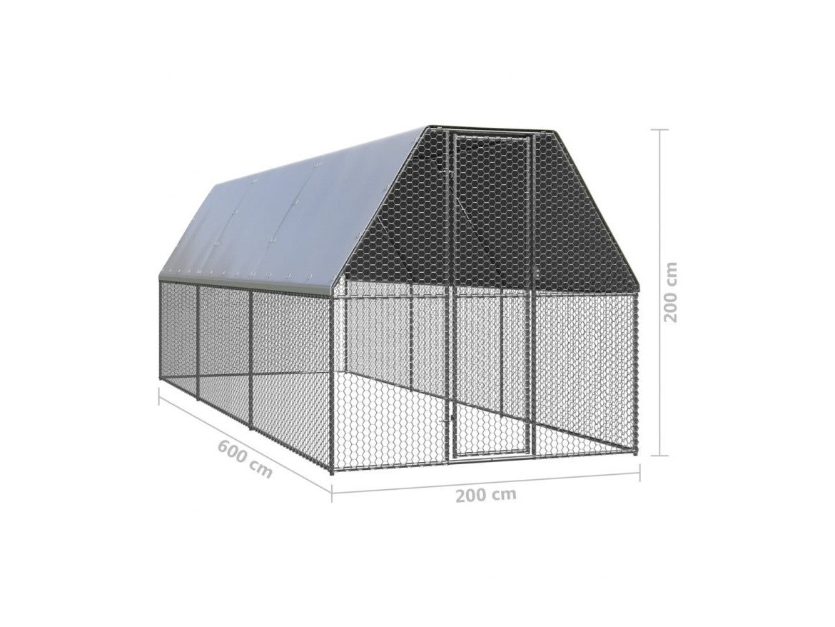Scobax Venkovní klec - oplocený výběh - 2x6x2 m