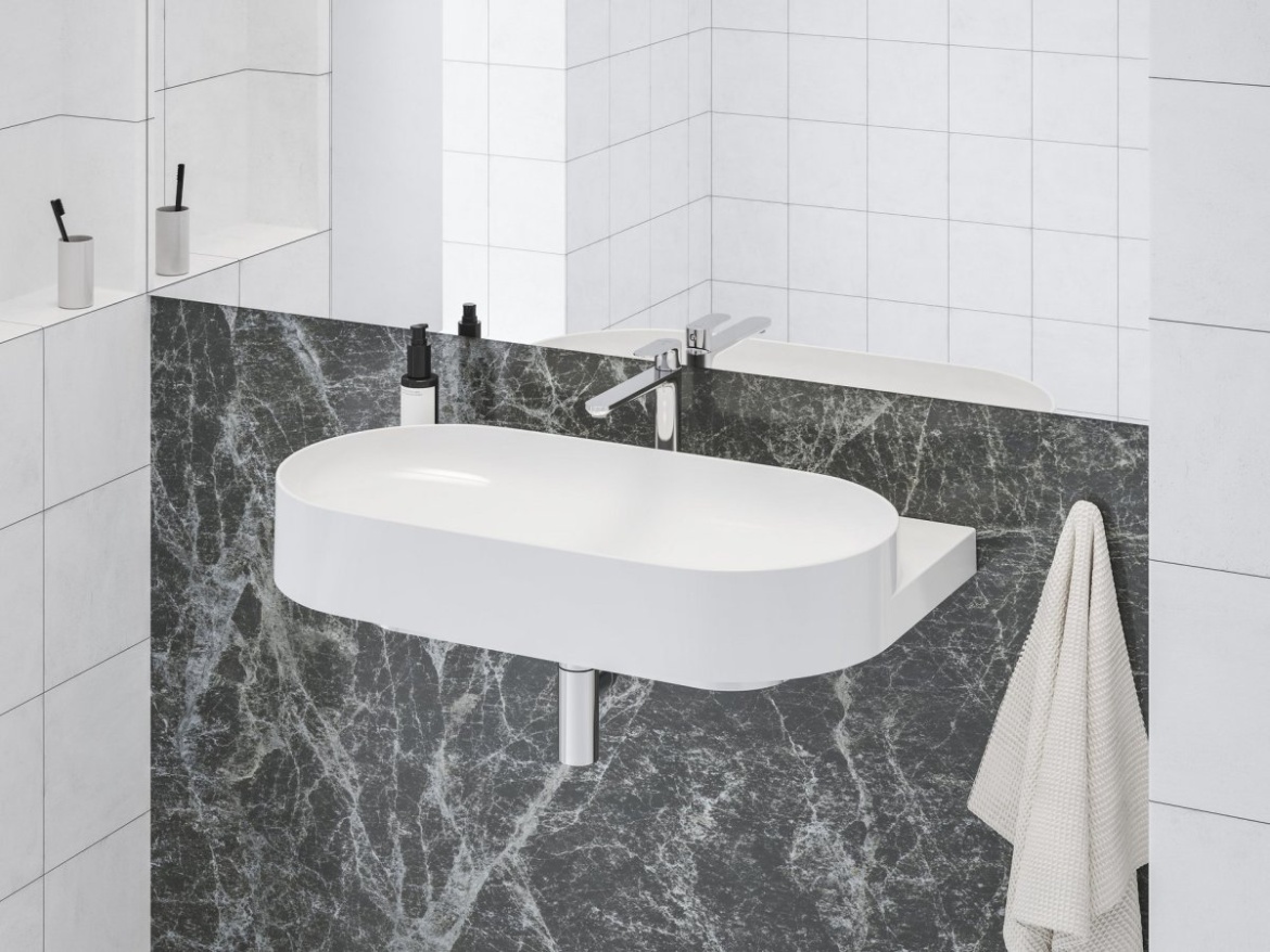 Ravak EL 014.11WV Umývadlová batéria BeCool 220 mm bez odtokovej armatúry, White Velvet