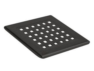 Technická sanita –  Chuděj ND-Mřížka Black pro nástavec 125 × 125 mm Gate