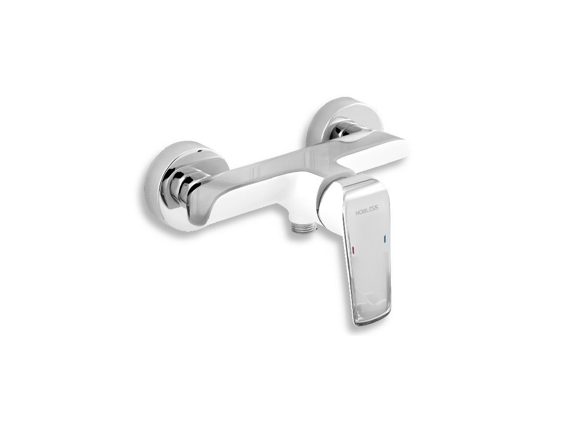 Novaservis Sprchová baterie Nobless Tina 150 mm, bílá/chrom, nástěnná, bez příslušenství,  38061/1,1