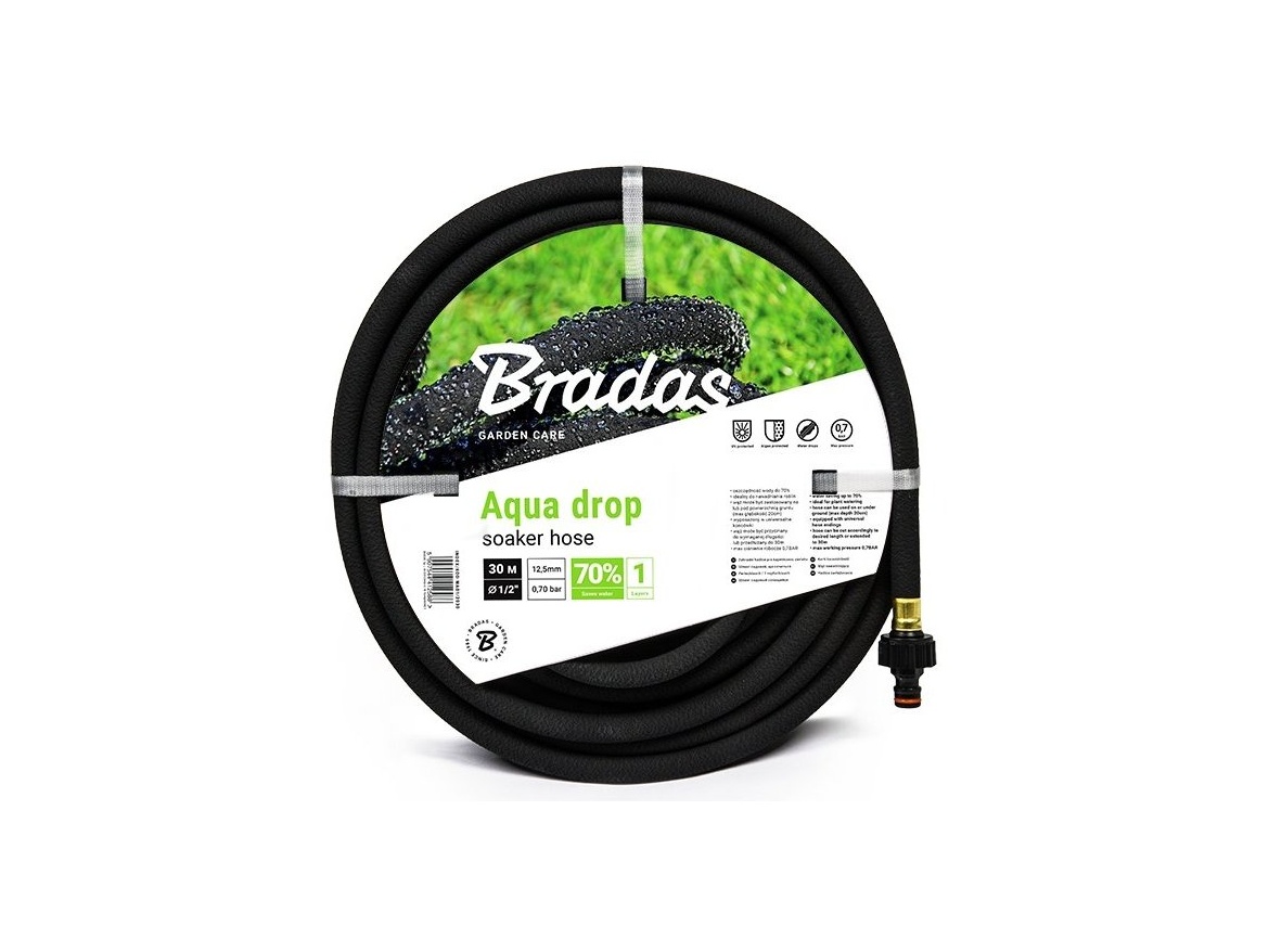 Bradas Zahradní zavlažovací hadice AQUA DROP 1/2 - 25 m