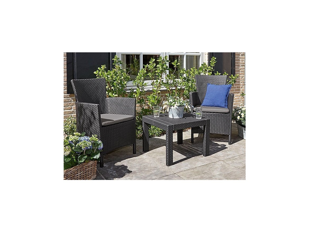 Keter Balkónový set Allibert Rosario - grafit