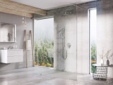 Ravak Walk-In Free Set 150, čierna+transparent