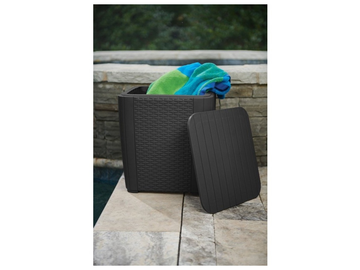 Keter Zahradní stůl Luzon Flat - 39 x 39 x 42,5 cm - grafitový