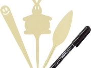 Garden Line Štítky zapichovací k rostlinám - Mix + lihový fix - slonová kost