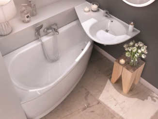 Koupelna a WC –  Ravak Vana Avocado 160x75 P