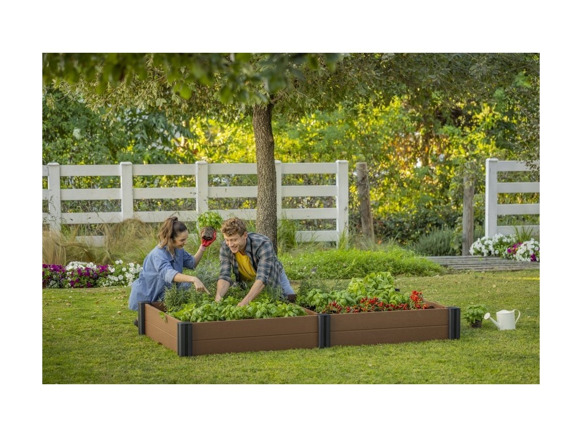 Keter Vyvýšený záhon Keter Vista Modular Duo Garden Bed - hnědý