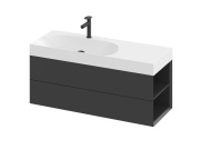 Ravak SD Lite 120 P skříňka pod umyvadlo černá matná