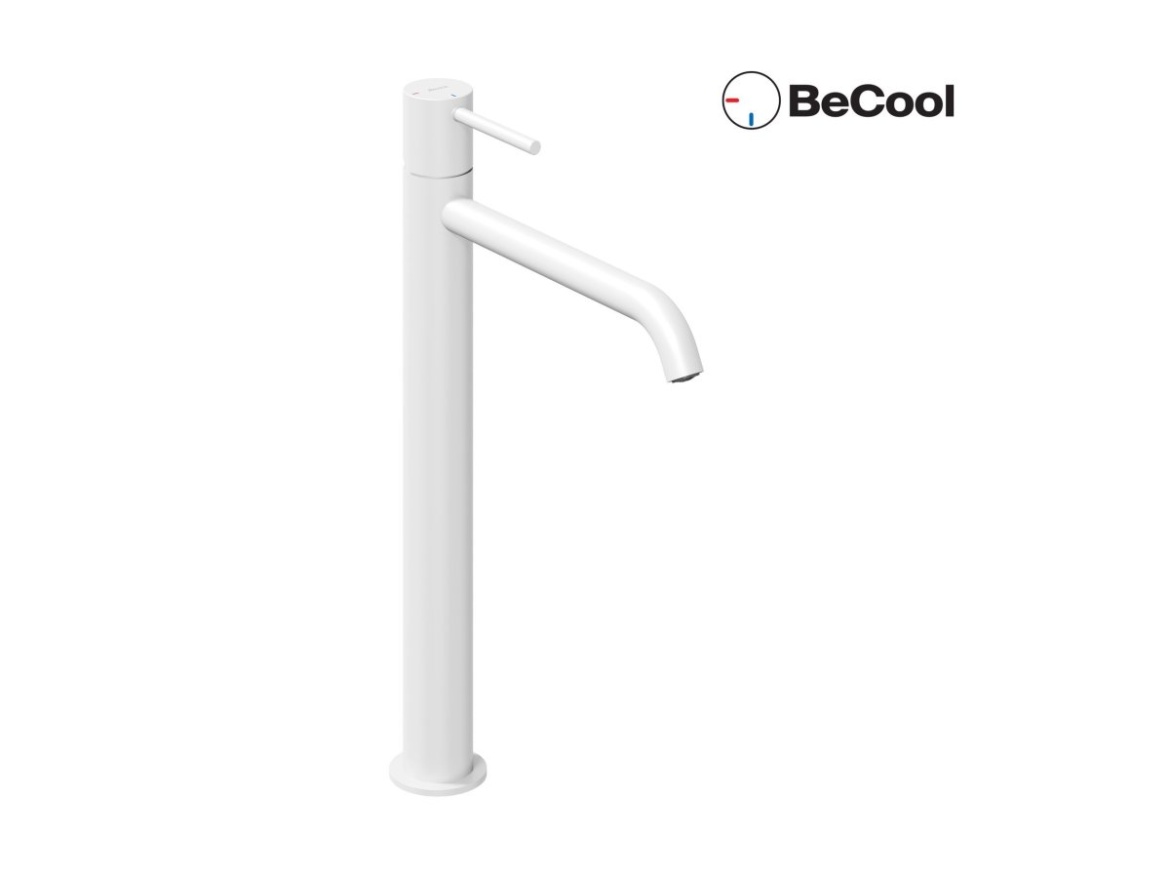 Ravak ES 015.11WV Umyvadlová stojánková baterie BeCool 340 mm bez výpusti, White Velvet