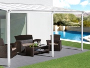 Hliníková pergola + číry PC Lanit Plast Wall