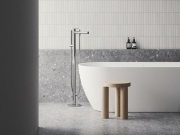 Ravak SG 080.00CR.RB07A Vanová baterie do podlahy bez tělesa, se sprchovým setem, chrom