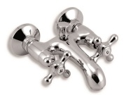 Novaservis Vanová baterie Titania Retro II 100 mm, chrom, nástěnná, bez příslušenství,  99124/1,0