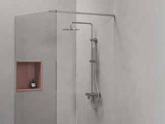 Csaptelepek –  Ravak SG 098.10WHM Sprchový sloup netermostatický, posuvný, se sprchovým setem, bílá matná