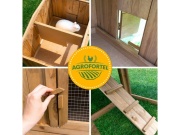 Scobax Dřevěná králíkárna MILEVSKO, 1450x530x835 mm