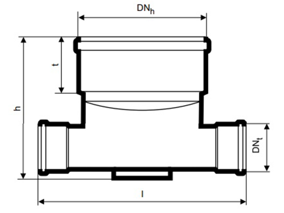 Šachtové dno Osma DN 400/160 (přímé)