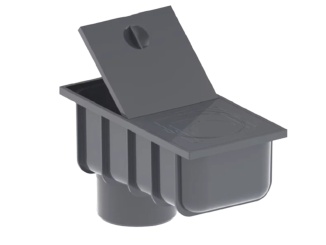 Příslušenství pro Čelový hák Gutta GuttaKROP čelový hák 126 mm, antracit, PVC