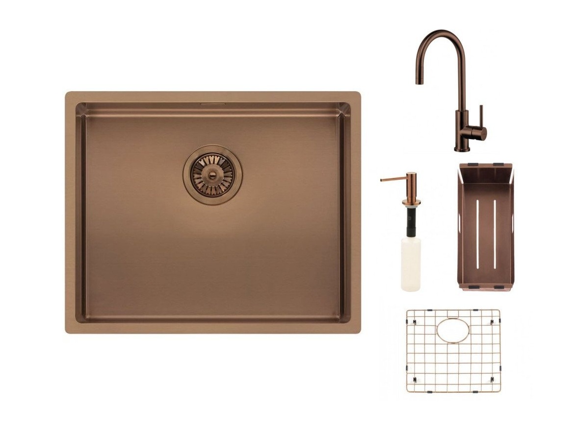 Kuchyňské dřezy Reginox SET Miami 500 Copper + baterie Cano + příslušenství