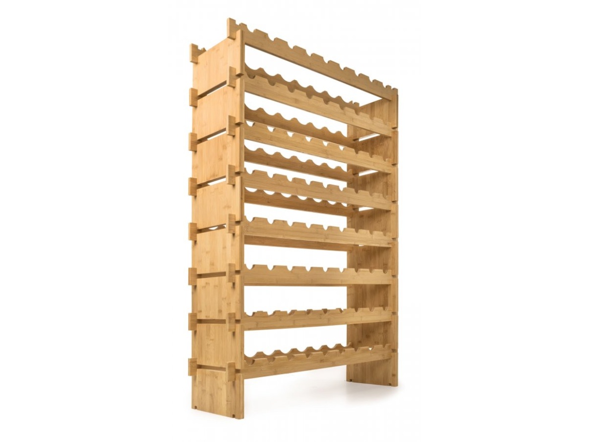 G21 Regál na víno  na 72 lahví, bambusový