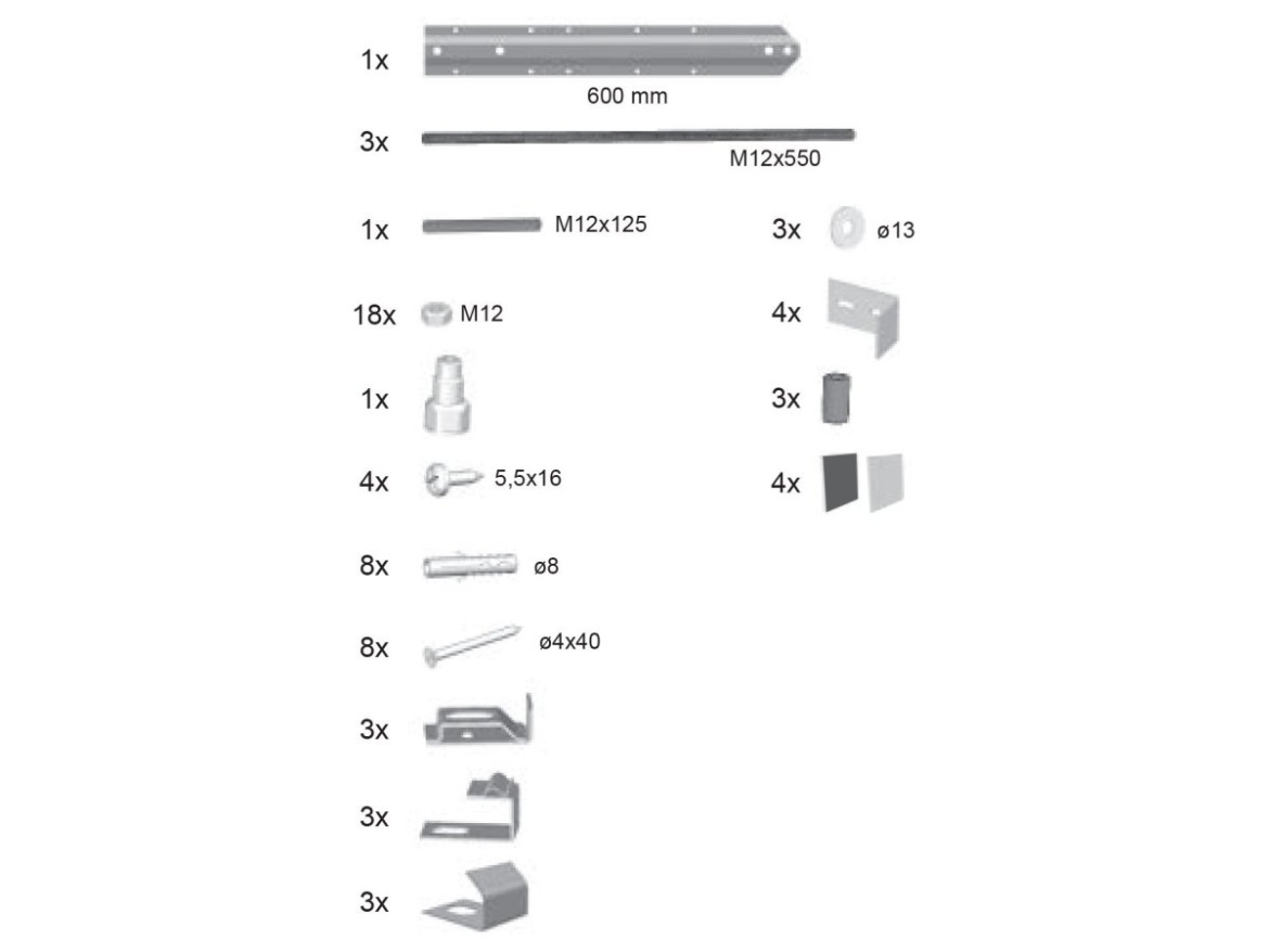 Ravak Panelkit Rosa univerzální