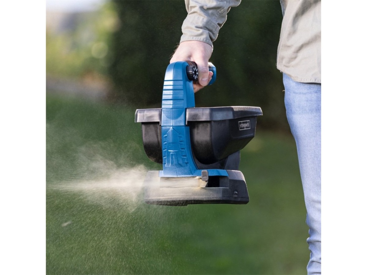 20 V-os IXES akkus szórógép (akkumulátor és töltő nélkül) Scheppach C-GSP800-X