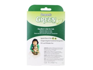 Příslušenství –  Scobax Sergeanťs Green obojek pro kočky 35cm