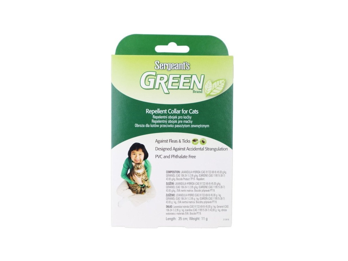 Scobax Sergeanťs Green obojek pro kočky 35cm