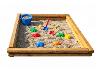 Homokozó –  Česká Manufaktura Natur 18 cm, 310 x 310 cm