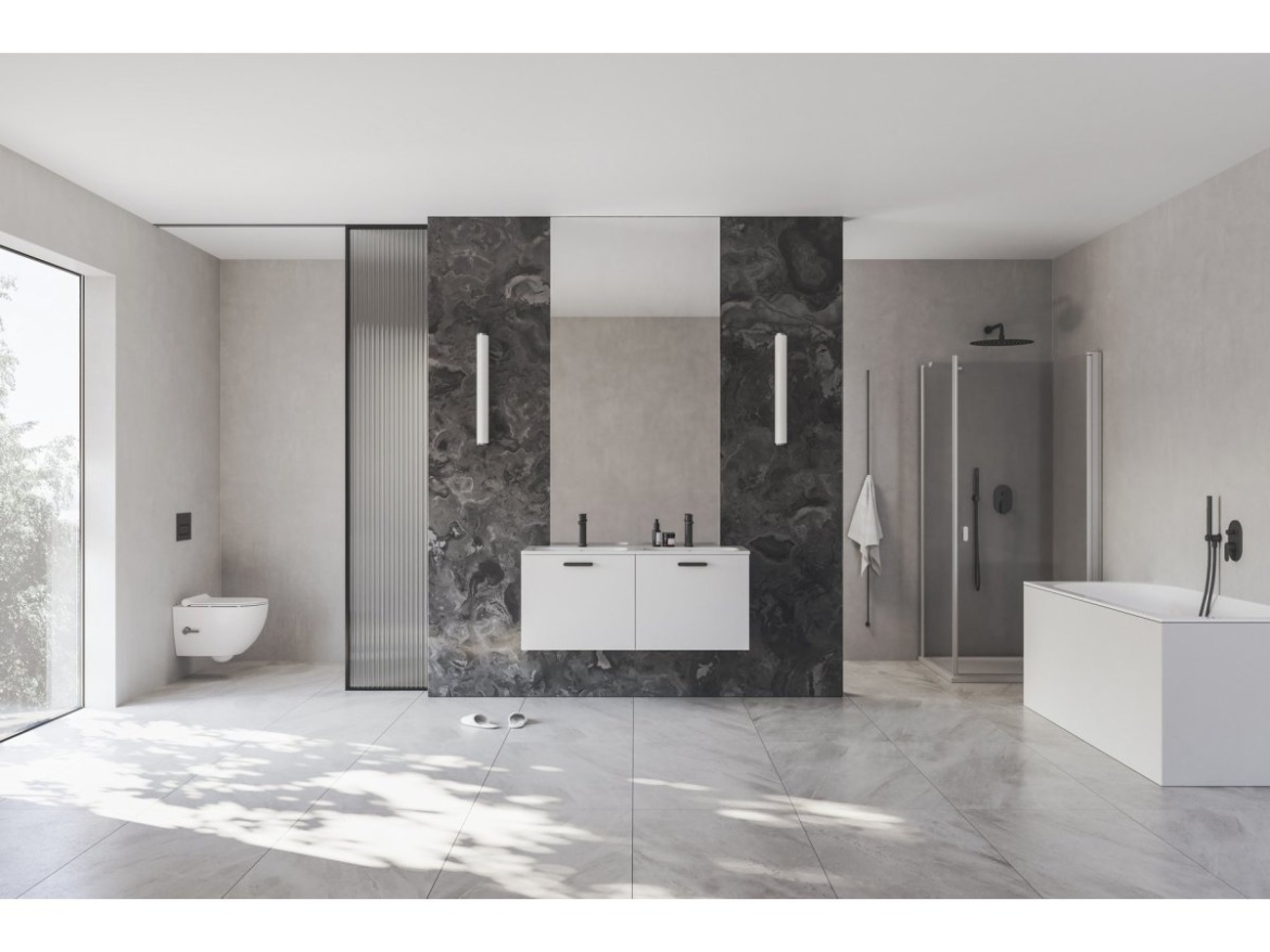 Ravak WC s bidetovou tryskou Uni Chrome RimOff, závěsný, bílá