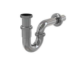 Příslušenství –  Alcadrain Bidetový sifon A45E G 5/4", odpad 32 mm, chrom,  A45E