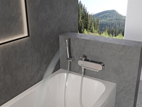 Ravak 957.20BL Ručná sprcha, 1 funkcia, čierna