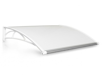 Vchodové striešky Gutta –  Vchodová strieška Valtellina biela/opál, 150 x 82 cm