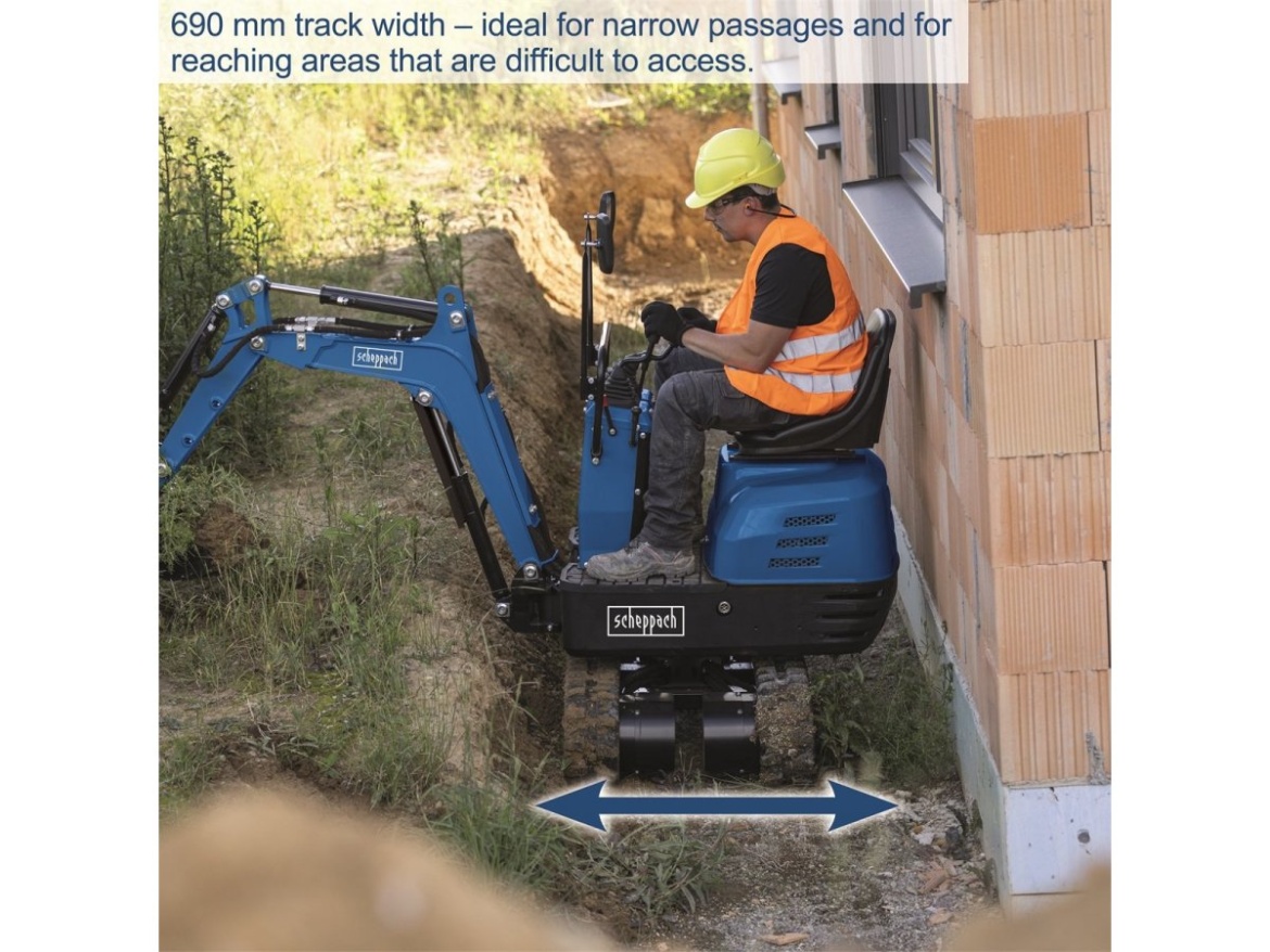 Scheppach EXC 815 - Minibagr