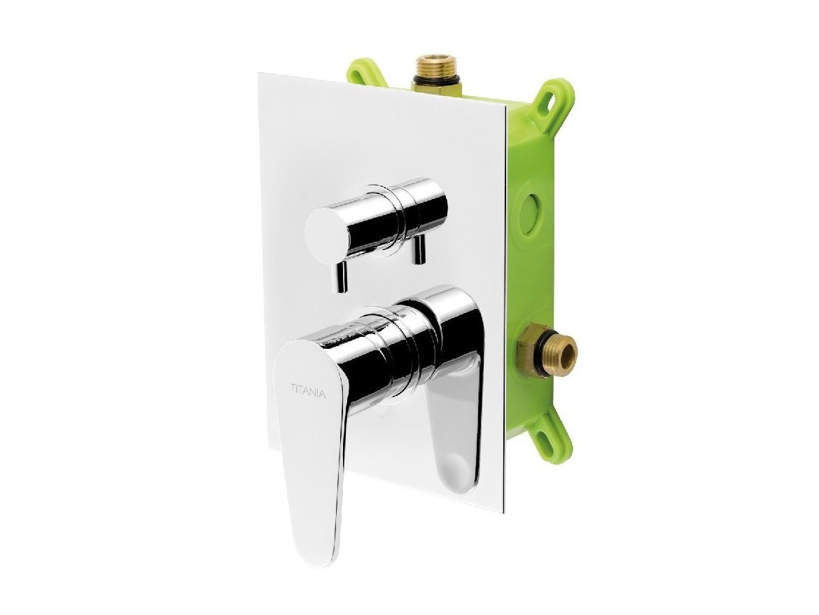 Novaservis Vanová baterie Titania Smart, chrom, podomítková, bez příslušenství,  BOX98051R,0