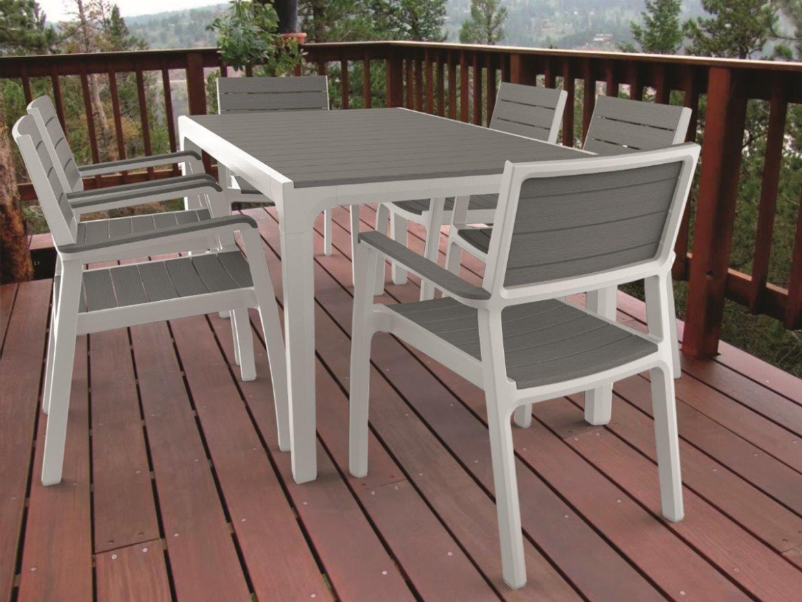 Biely / cappuccino Keter Stůl Harmony