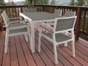 Biely / cappuccino Keter Stůl Harmony