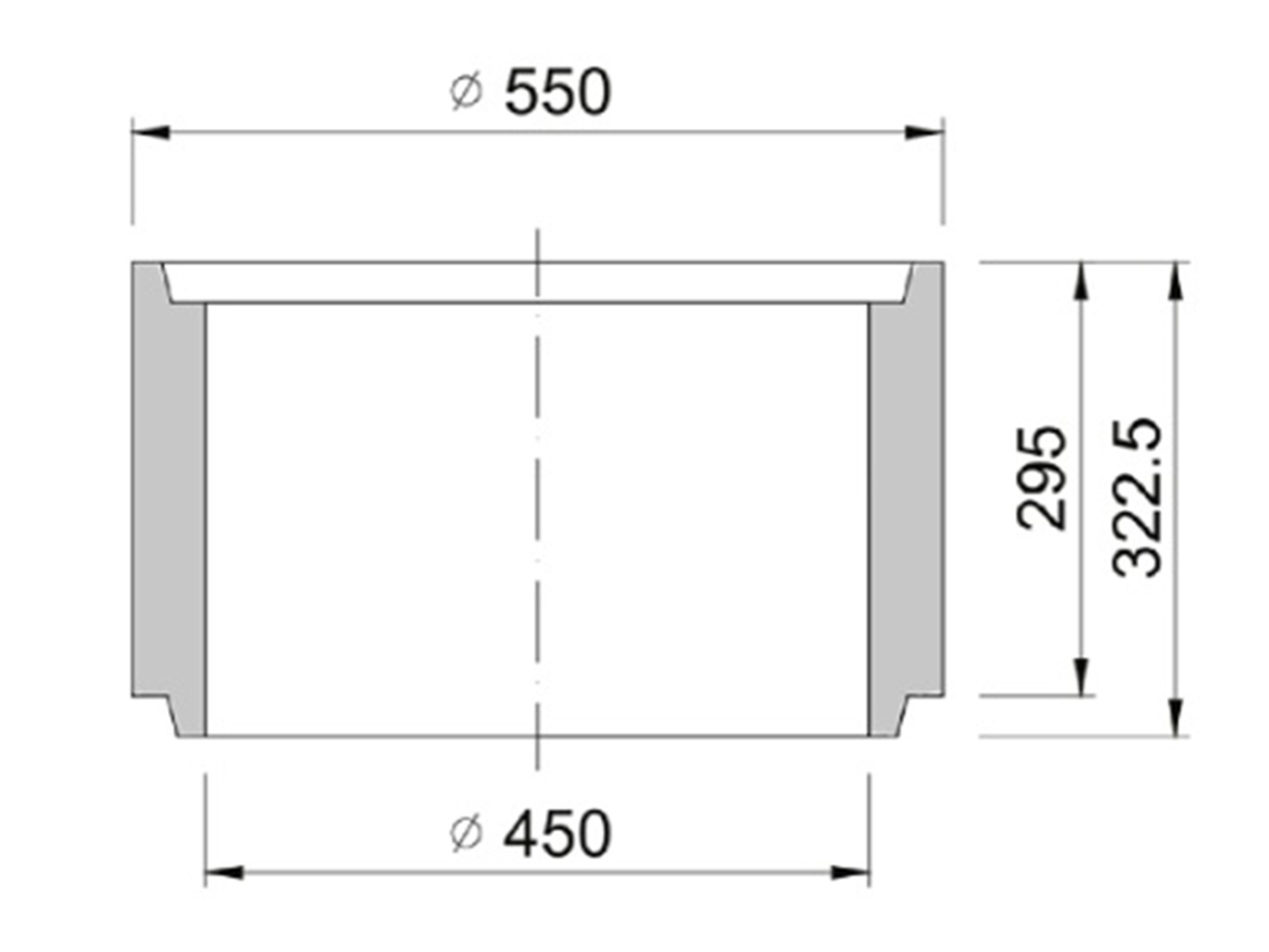 Středová skruž Kasi DN 450 (bez vývodu)