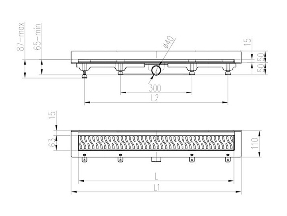 Chuděj LZB 40 (ke stěně)